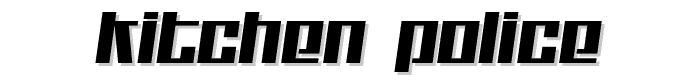 Kitchen police font
